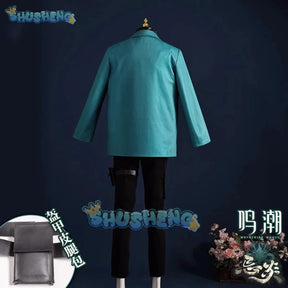 Jiyan Cosplay Costume Wuthering Waves Anime Men Handsome Uniform Halloween Carnival Party Suit  Role Play Clothing Shusheng