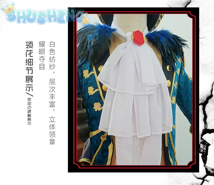 Identity V Mr Swifts acrobat cosplay costume winter warm velvet cotton set gorgeous elegant hat bag prop woman man party uniform