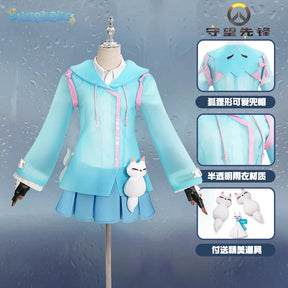 Kiriko OVERWATCH2 Cosplay OW2 Dancing lightly in the rain Costume Halloween Sweet Dress Coat Prop Uniform New Woman Man Set
