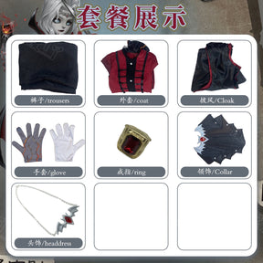 Game Identity V Photographer Joseph Desaulnier Cosplay Costume Fancy Suit Halloween Carnival Uniforms Custom Made