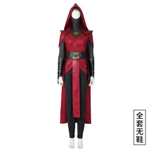 High Quality Halloween Carnival Dark Witch Red Women Outfit Nightsister Merrin Cosplay Costume With Accessories