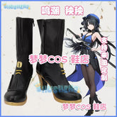 Anime Game Wuthering Waves Yangyang Cosplay Shoes Custom Made Women Men Halloween Party Carnival Role Play Black Shoes Boots