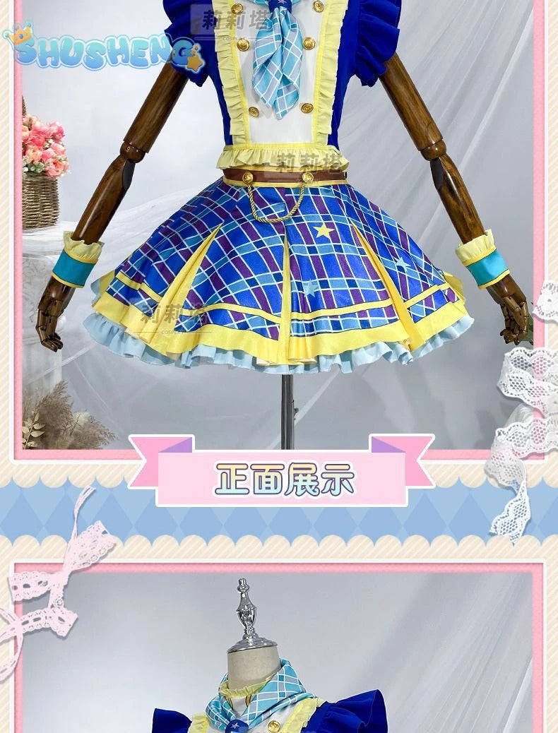 Kiriya Aoi shibuki ran Cosplay Anime Aikatsu！Costume Sweet Cute Lolita Dress  Accessories prop Halloween Party Women's Uniform
