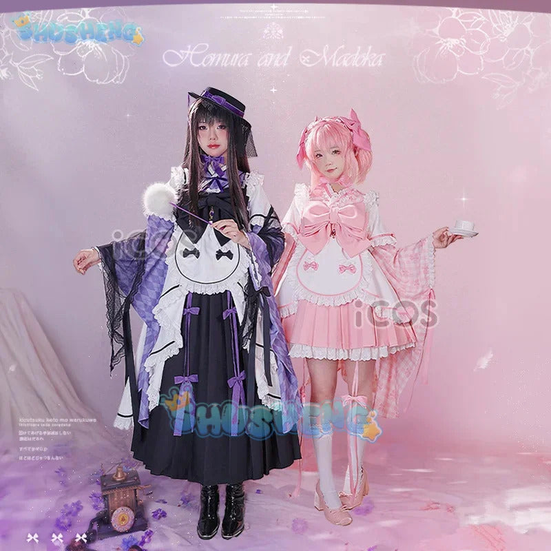 Kaname Madoka Cosplay Costume Anime Puella Magi Madoka Women Role Play Clothing Halloween Suit Shusheng