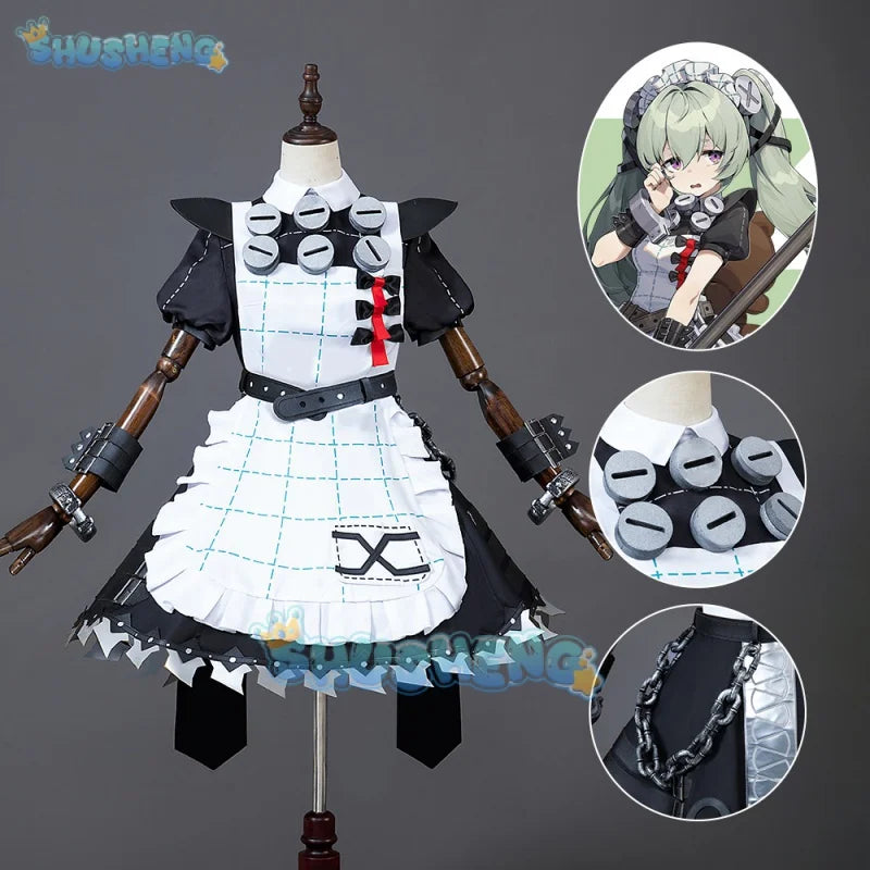 Zenless Zone Zero Cos Corin Wickes Cosplay Saw Maid Costume Cute Game Anime Lolita