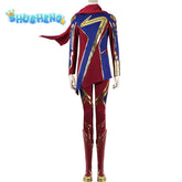 Ms Marvel Cosplay Costume Movie Superhero Captain Marvel Cosplay Costume Bodysuit Jumpsuit Halloween Costume for Women Girls