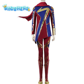 Ms Marvel Cosplay Costume Movie Superhero Captain Marvel Cosplay Costume Bodysuit Jumpsuit Halloween Costume for Women Girls