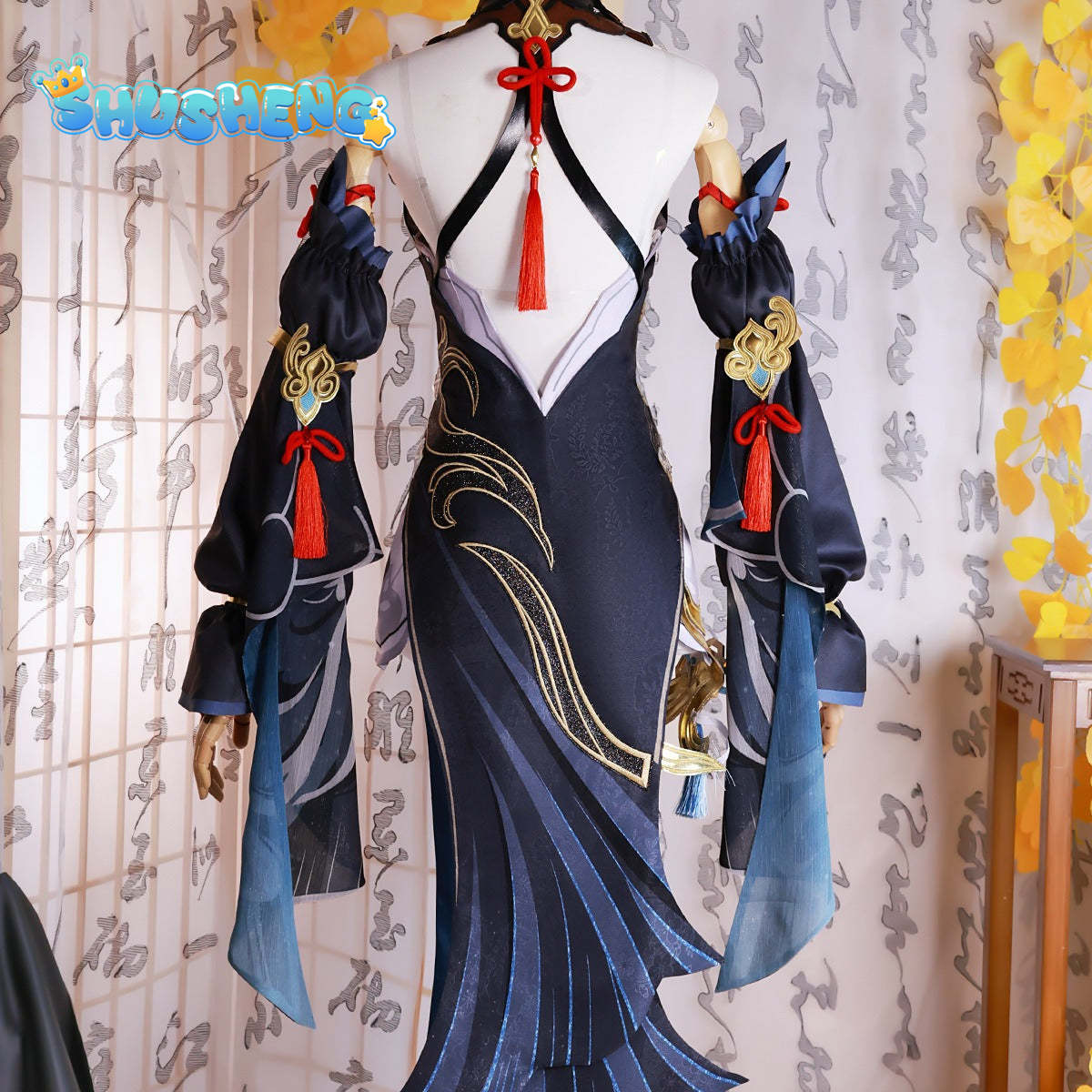 Shenhe Cosplay Costume Shen he Genshin Impact Lantern Rite Wig shoes Anime Halloween Costumes Women Outfit