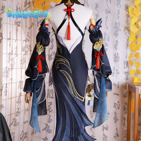 Shenhe Cosplay Costume Shen he Genshin Impact Lantern Rite Wig shoes Anime Halloween Costumes Women Outfit