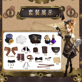 Perfumer Refiner Vera Nair Cosplay Costume Game Identity V Anime Roleplay Suit Halloween Carnival Party Uniform