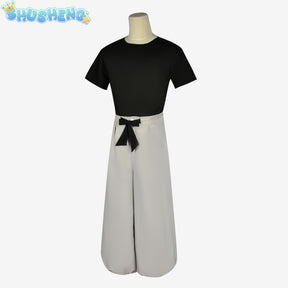 Jujutsu JJK Manga Anime Fushiguro Toji Satoru Gojo Cosplay Costume Wig T-shirt Pants Rose Net Halloween Christmas