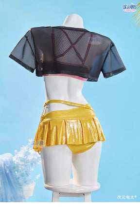 Shusheng-R Anime KPop Demon Hunters Mira Swimsuit Cosplay Costume S-XL