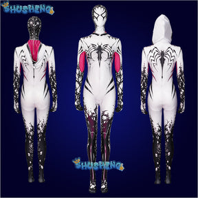 Venom Spider Gwen Stacy Cosplay Costume Superhero 3D Printed Spandex Zentai BodySuit Gwen Stacy Spiderwoman Halloween Costume