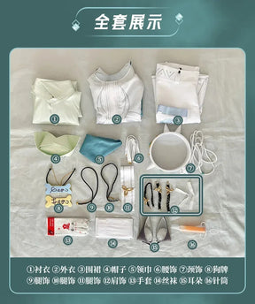 Shusheng Nu: Carnival Garu Cosplay Costume The Light Of Destiny Uniform Halloween Carnival Party Christmas Play Role Clothing