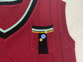 Rafayel Cosplay Love and Deepspace Men Fashion Vest Sweater Red Maple Season Uniform Halloween Costumes Rafayel Role Play Suit