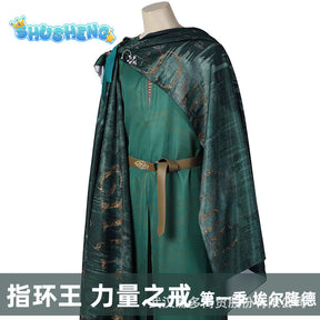 Rings Season 1 Elrond Cosplay Costume Cloak Belt Outfits Halloween Carnival Suit Role Play Clothing For Adult Men