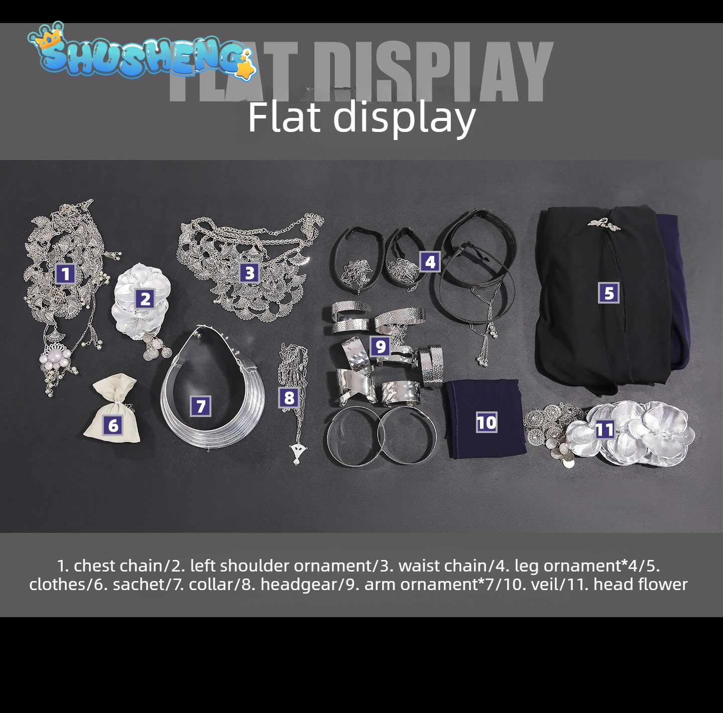 Game Cosplay Series: Elden Ring: Nightreign（Darkness -Undertaker)  Cosplay Costume full set Shushengcos