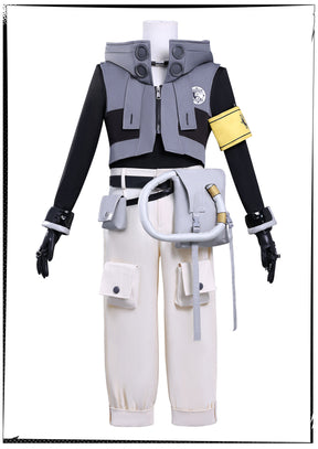 Rudo New Anime GACHIAKUTA Cosplay Costume Punk Street Hot Punk Sleeve Hooded Jacket Y2K Fashion Uniform Cos Customized