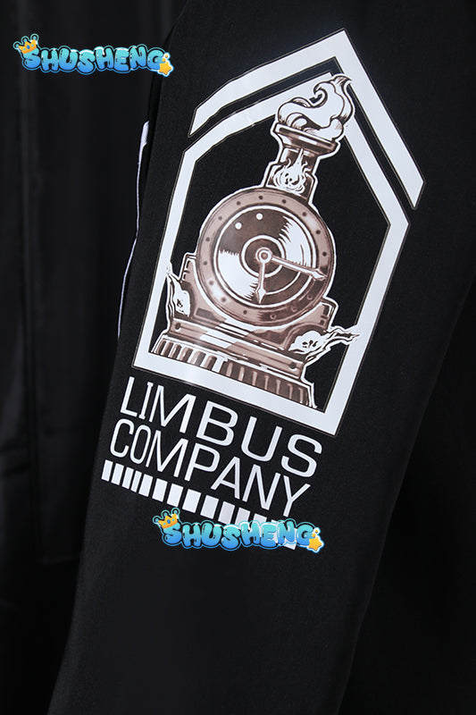 Game Limbus Company Uniform ISHMEL Cosplay Costume Black Uniform Top Pants Coat Prop Halloween Carnival Party Disguise Suit