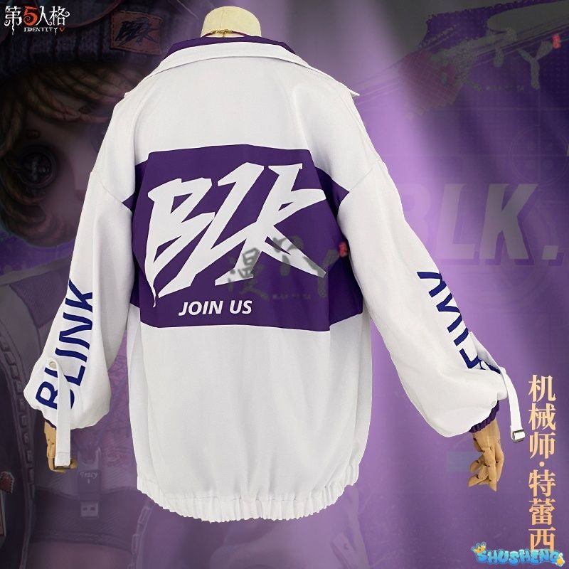 IdentityⅤTracy Reznik Mechanic BLK team Cosplay Costume Glasses Halloween Party Outfit Props Accessories for Boys Girls