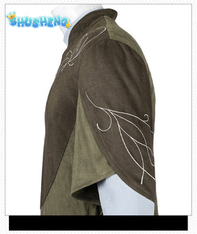 Legolas Cosplay Costume Adult Mens Elf Prince Leather Battle Suit Outfit Full Set Halloween Party Outfits Hand Made Any Size