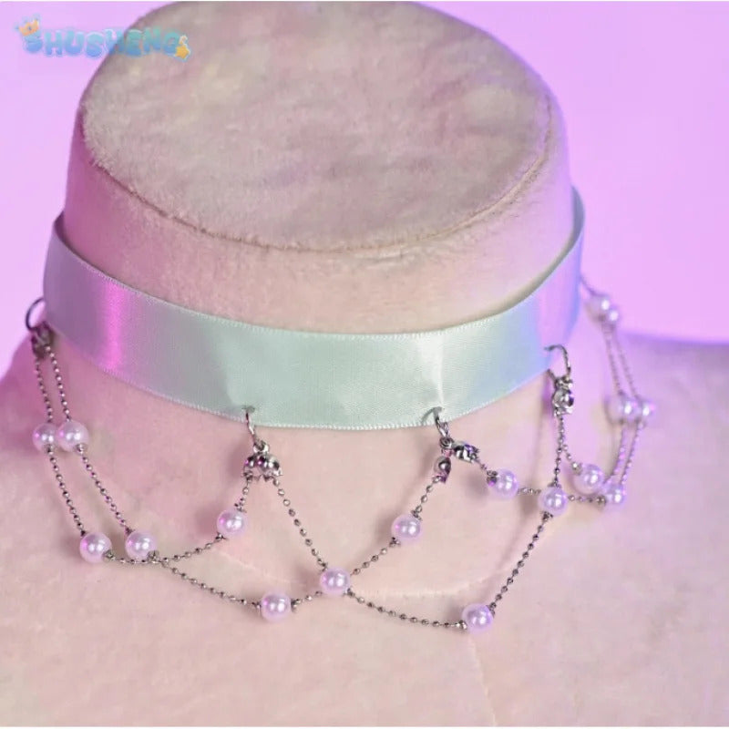 Flora Chongqing 2025 Cosplay Costume Halloween Party New Pink Dress Necklace Prop Set Men Women Fashion Flora Uniform