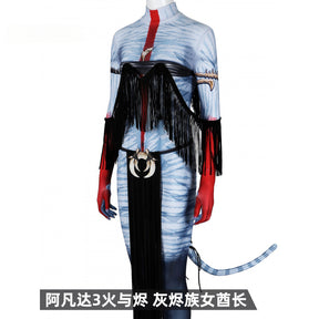 Shusheng-R Avatar:Fire and Ash Neytiri te Ckaha Mo'at’ite Cosplay Costume Tail Zentai Female Halloween Party Bodysuit