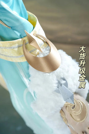 Shusheng-R Genshin Impact Zibai Cosplay Costume Role Play Women Girls Elegant Halloween Party Dress Suit Full Set