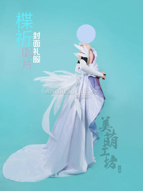Anime Guilty Crown Inori Yuzuriha Cosplay Costume Women's new elegant Halloween party dress wig accessories props uniform set