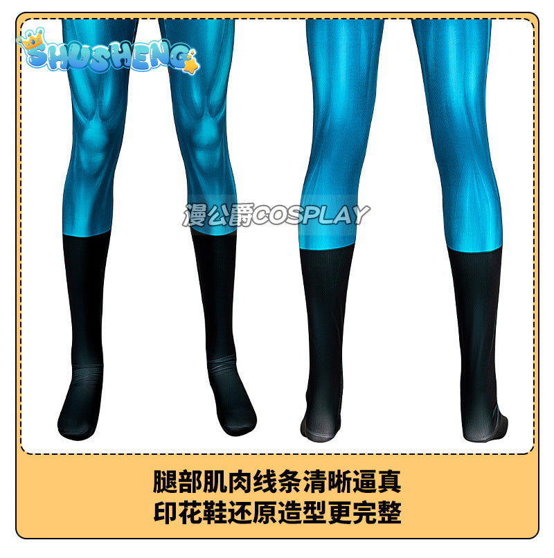 Mark Grayson Cosplay Jumpsuits Costume Cartoon Invincible Roleplay Outfits Male Superhero Disguise Bodysuit Halloween Party Suit