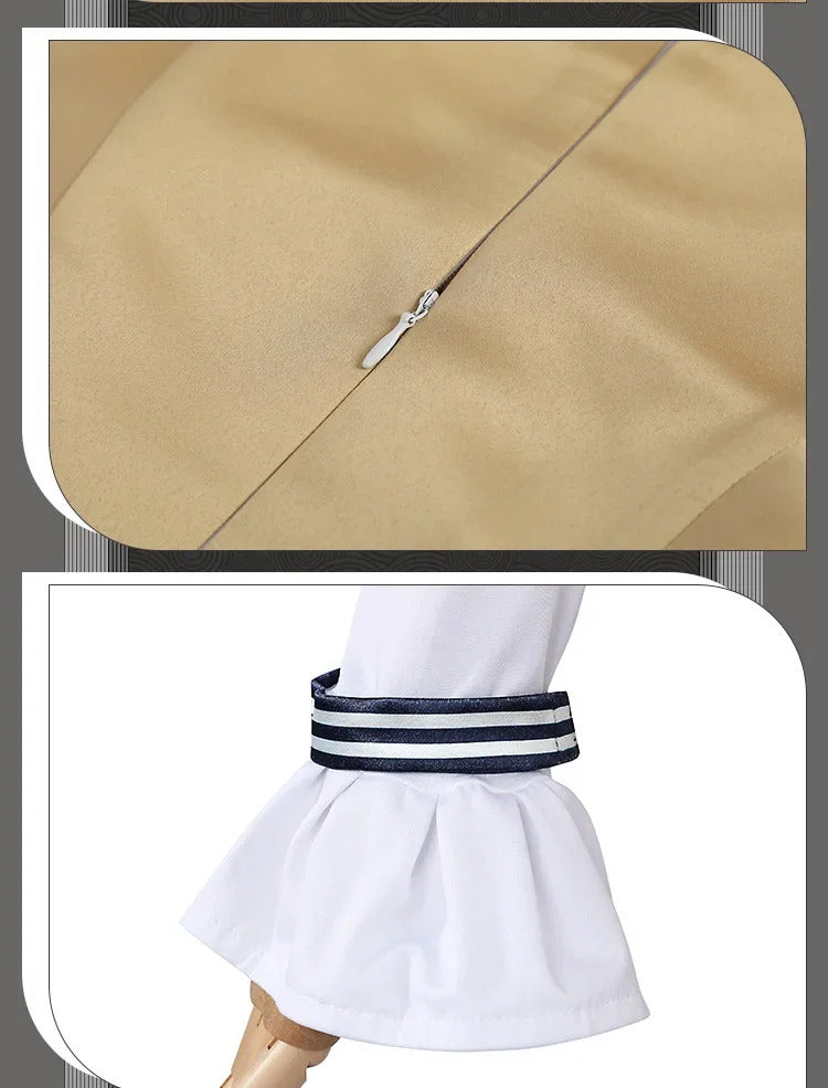 Movie New M3gan 2 Cosplay Costume M3gan Dress, tie, belt, socks set Halloween party casual women's man fashion uniform