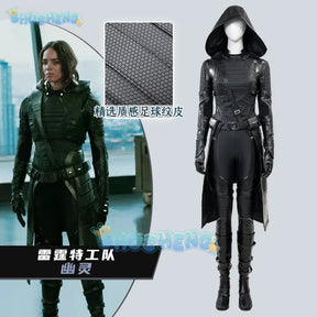 Thunderbolts Ghost Cosplay Costume Uniform Halloween Carnival Party Christmas Play Role Clothes Clothing for Women