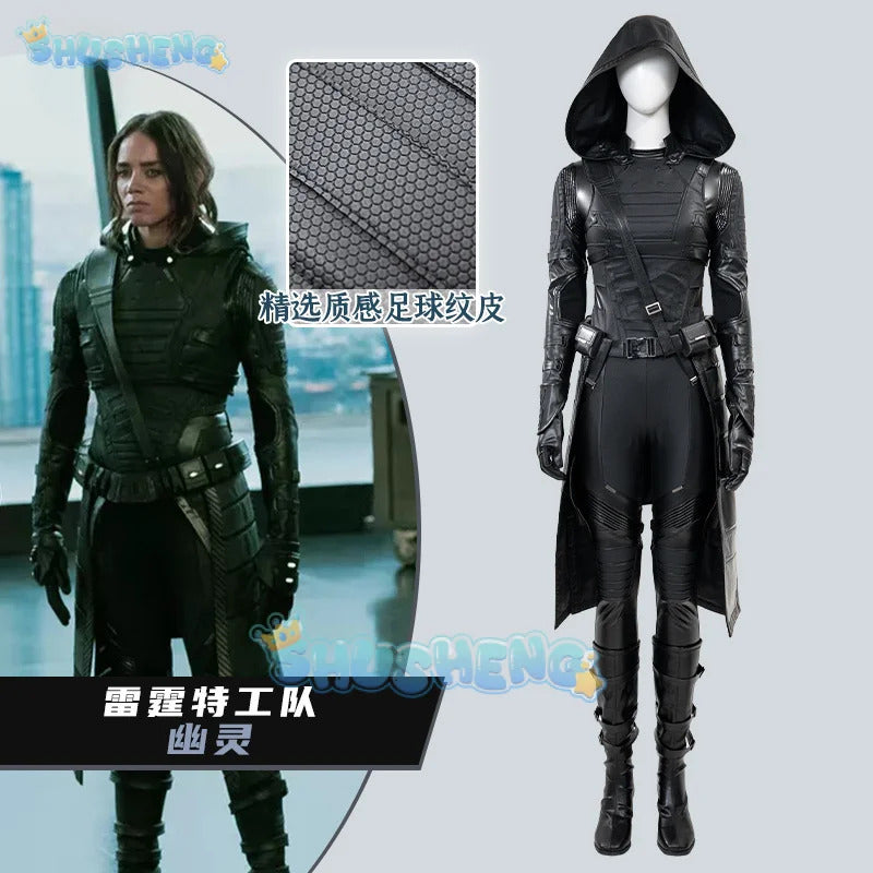 Thunderbolts Ghost Cosplay Costume Uniform Halloween Carnival Party Christmas Play Role Clothes Clothing for Women
