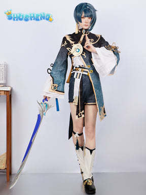 Xingqiu Cosplay Costume Genshin Impact Adult Carnival Uniform Anime Halloween Party Costumes Women Game