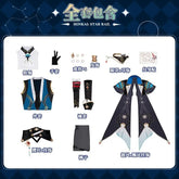 Honkai Star Rail Anaxa Cosplay Costume Uniform Earrings Anaxagoras Grove of Epiphany Amphoreus Halloween Party for Women Men