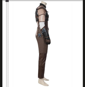 Witcher 3：Wild Hunt Geralt Cosplay Geralt of Rivia Costume Men Vest pants jacket armor belt gloves  full set Halloween uniform