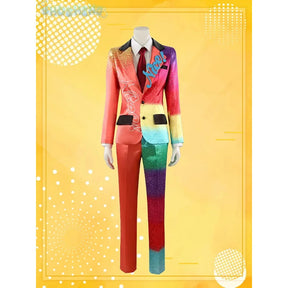 Anime Ensemble Stars Nice Arneb Thunder Cosplay Costume Colorful personalized suit shirt tie pants set Halloween party uniform