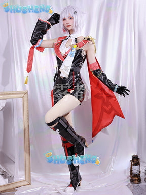 Honkai Star Rail Topaz Cosplay Costume Topaz Numby Sexy Outfit with Wig for Women Cosplay Events Halloween Party Complete Set