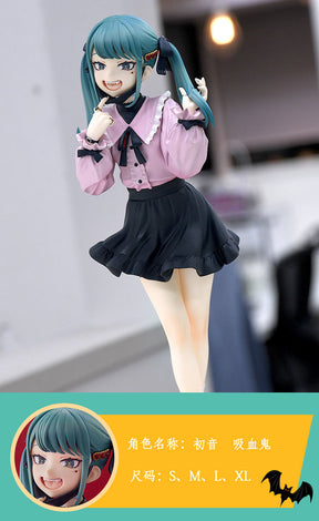Vampire Miku Cosplay Costume Vocaloid Vampire Miku figure cosplay suit Pink kawaii dress Bowknot uniform