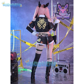 Game Zenless Zone Zero Nicole Demara Cosplay Costume Pink Wig Halloween Cute Girl Women New Year Party Cosplay Shorts Sexy Suit