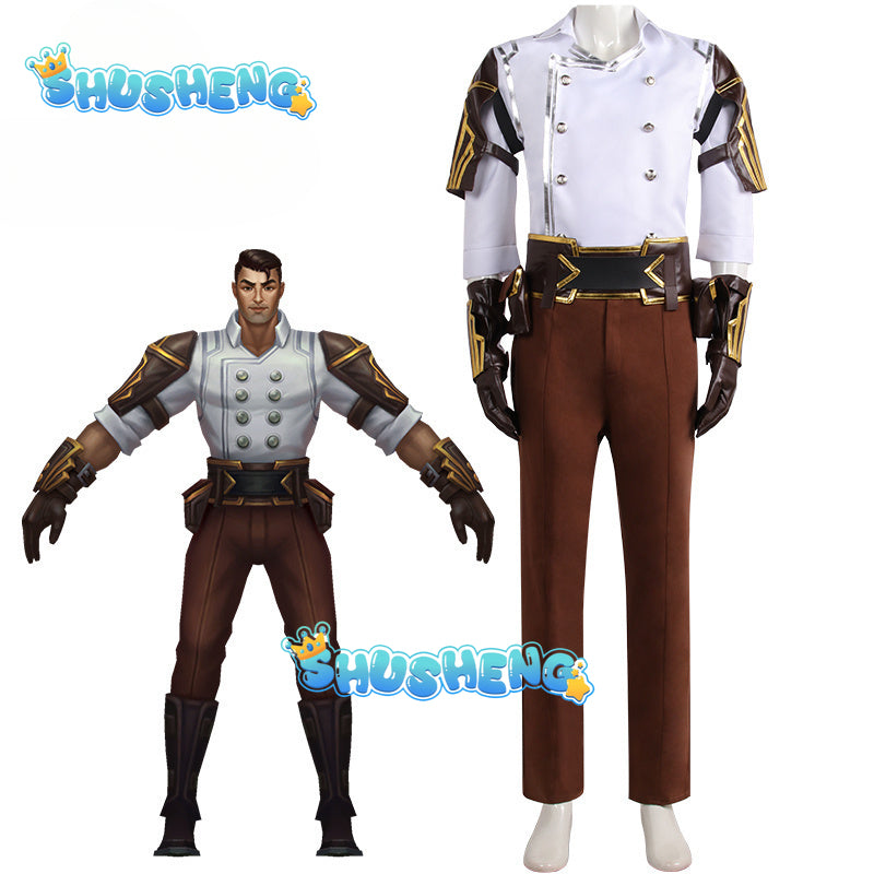 LoL Arcane Jayce Cosplay Costume The Defender Of Tomorrow Uniform Outfits Halloween Carnival Suit For Man