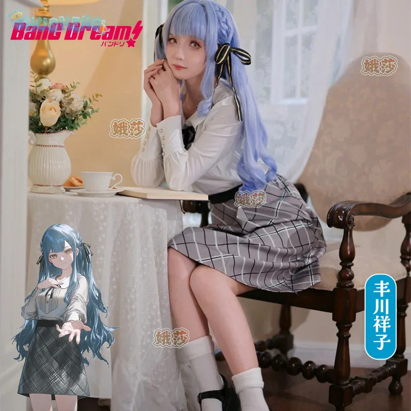 BanG Dream!Sakiko Togawa Cosplay Oblivionis Costume Campus JK Uniform Shirt Skirt Tie Set Halloween Party Sweet Girl clothing