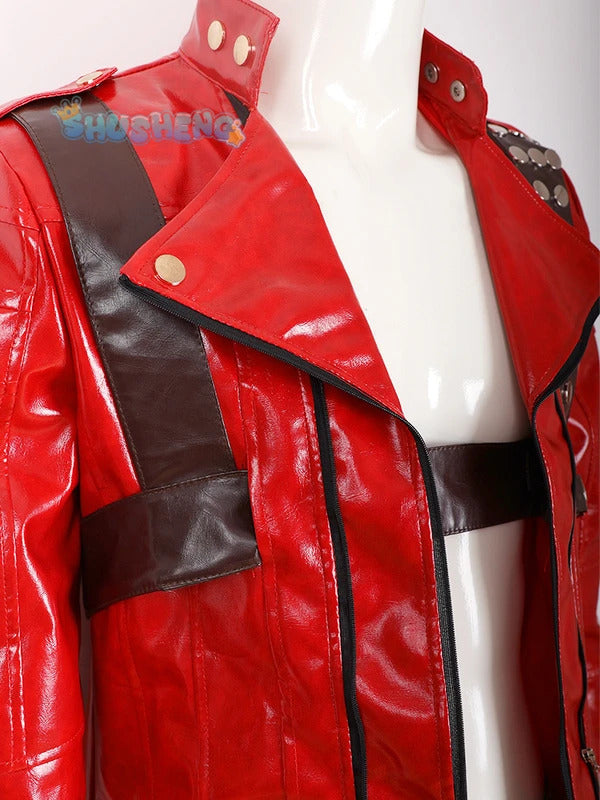 Dante Man Cosplay Costume Devil Cos May Cry 3 Leather jacket pants accessories cool and handsome Halloween party custom uniform