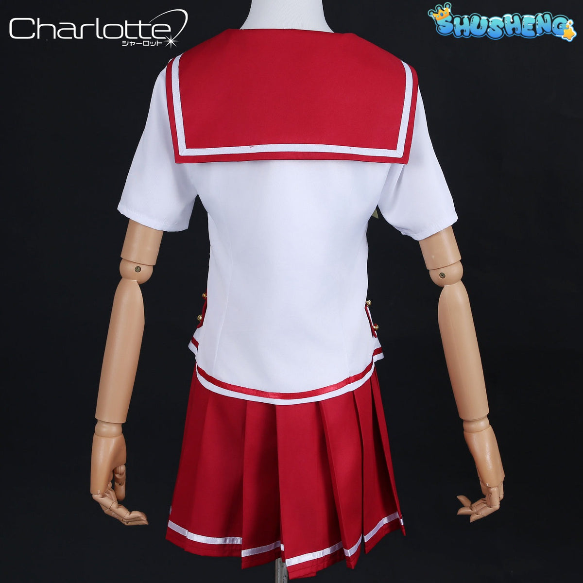 Charlotte Nao Tomori Nao Cosplay Anime Costume Wig Women JK School Uniform Outfit Charlotte Cos Wig Halloween Party Sailor Suit