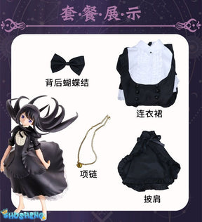 Anime Akemi Homura Cosplay Costume Fighting Uniform Stockings Akemi Homura Outfits
