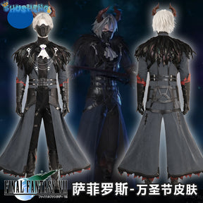 Sephiroth Cosplay Costume FF 7 Leather Trench Coat and Accessories Full Set and Individual Items Are Sold Fantasy Suit Helloween