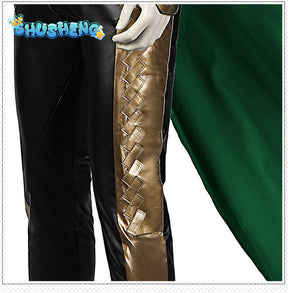 Loki Cosplay 2 Fantasy Battle Suit Super Thor Loki Disguise Costume Accessories Adult Men Roleplay Fantasia Outfits Male