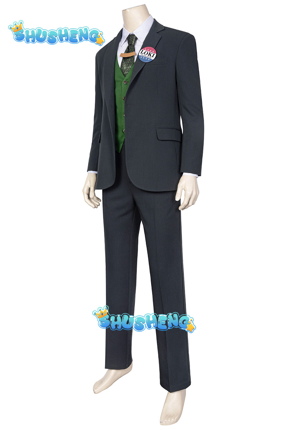 Movie Loki Season 1 Loki Costume Cosplay Outfits Uniform For Adult Men Halloween Carnival  Suit Custom Made