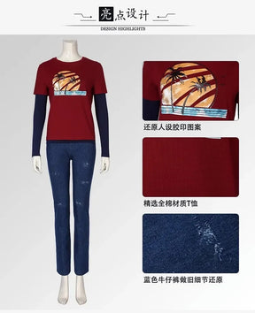 2025 New Ellie Movie The Last of Us Airi Cosplay Costume Halloween outfits Women Men Clothing Pants T-shirts full set uniform