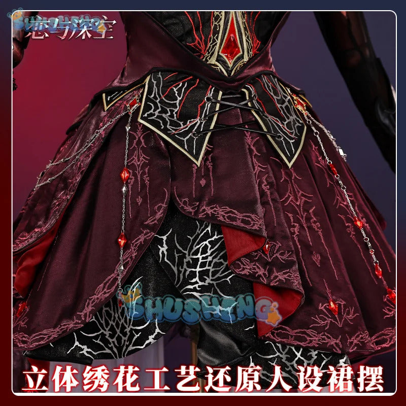 Love and Deepspace Heroines Cosplay Costume Abysm Sovereign Dress New Combat Outfit Hunter Uniform Tail Halloween Women Girls